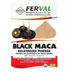 Organic Black Maca Gelatinized Powder - 250g